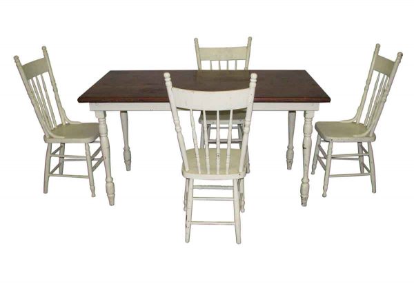 Vintage Country Table Set with Chairs