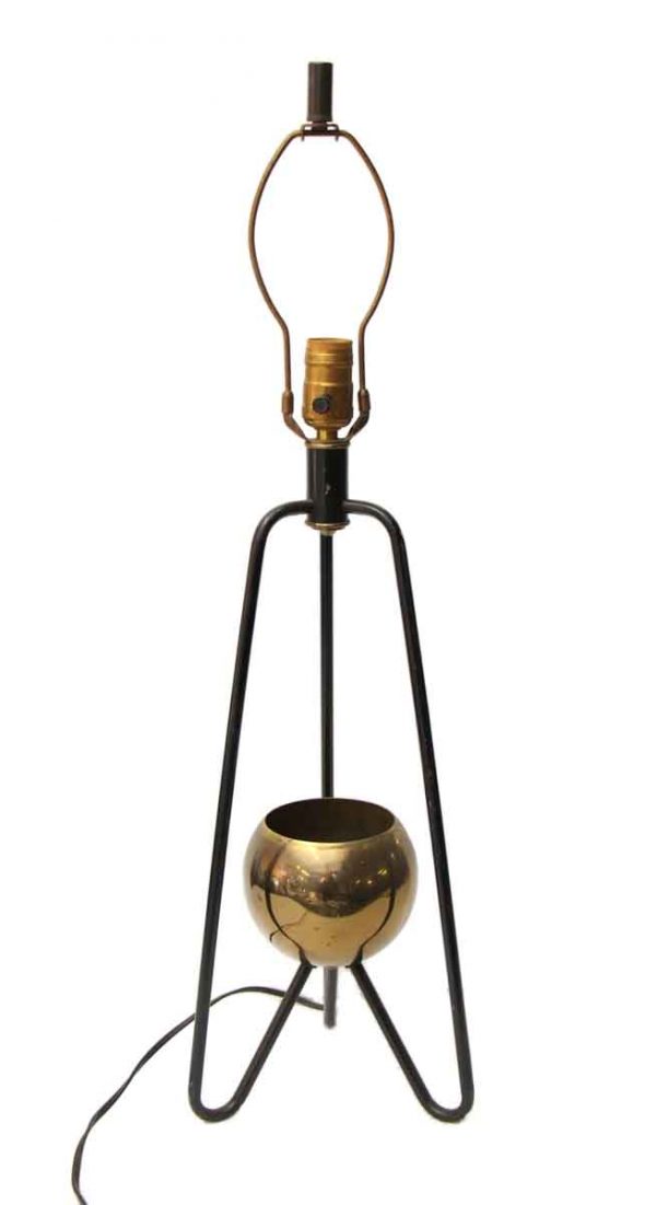 Lamp Base with Brass Accent