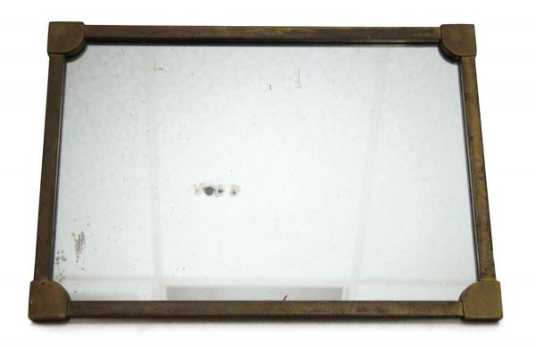 Antique Bronze Frame Mirror with Distressed Glass