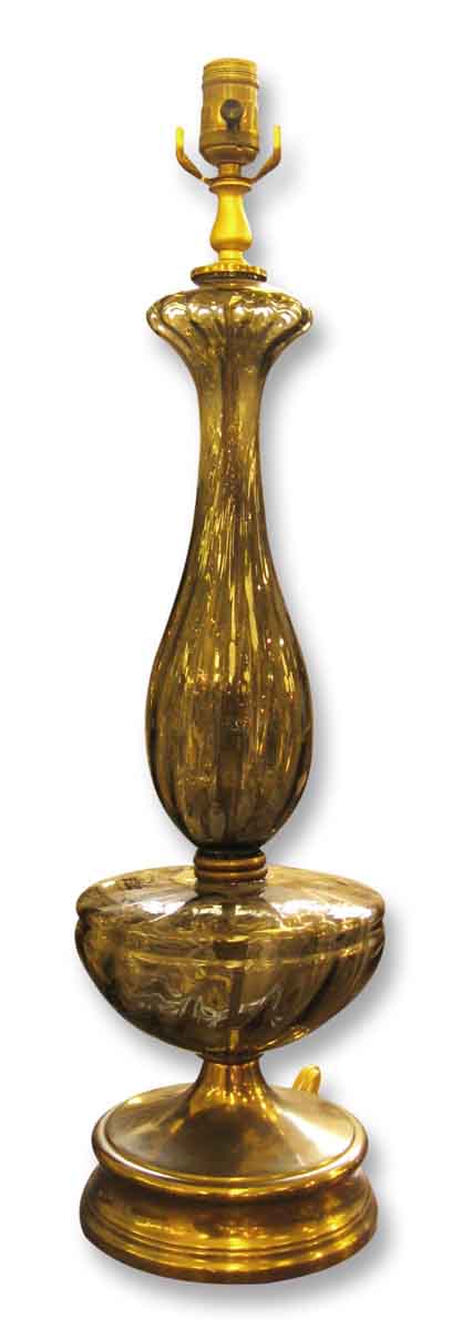 Original Smoked Murano Glass Lamp