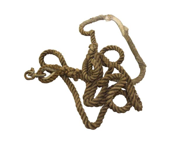 Braided Rope with Imbedded Metal Hook