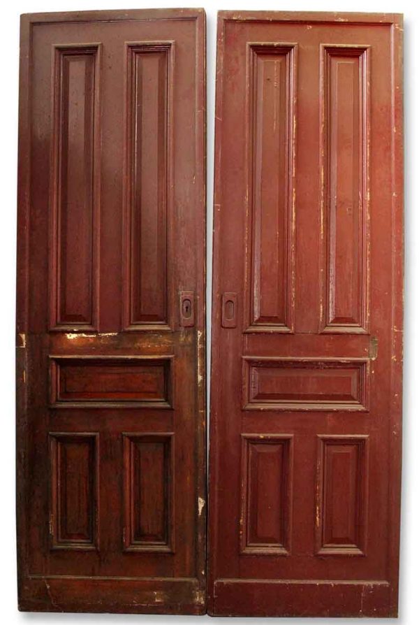 Pair of Wooden Pocket Doors