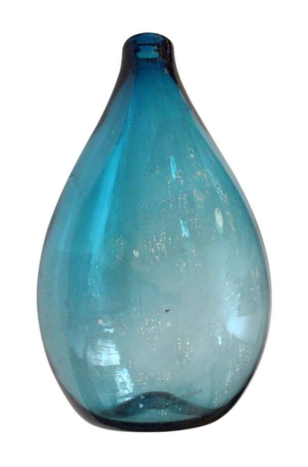 Hand Blown Turquoise Vase