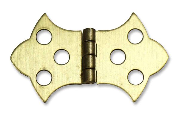 Set of Eight Small Brass Hinges