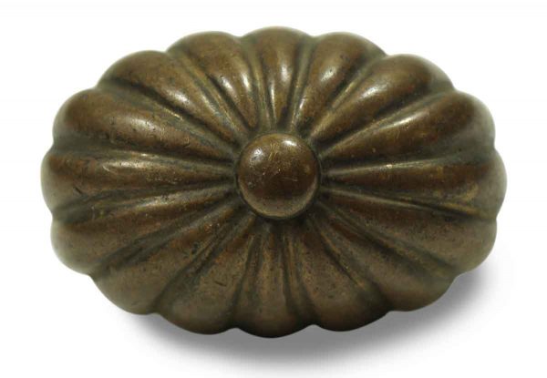 Collector's Quality Bronze Fluted Oval Knob