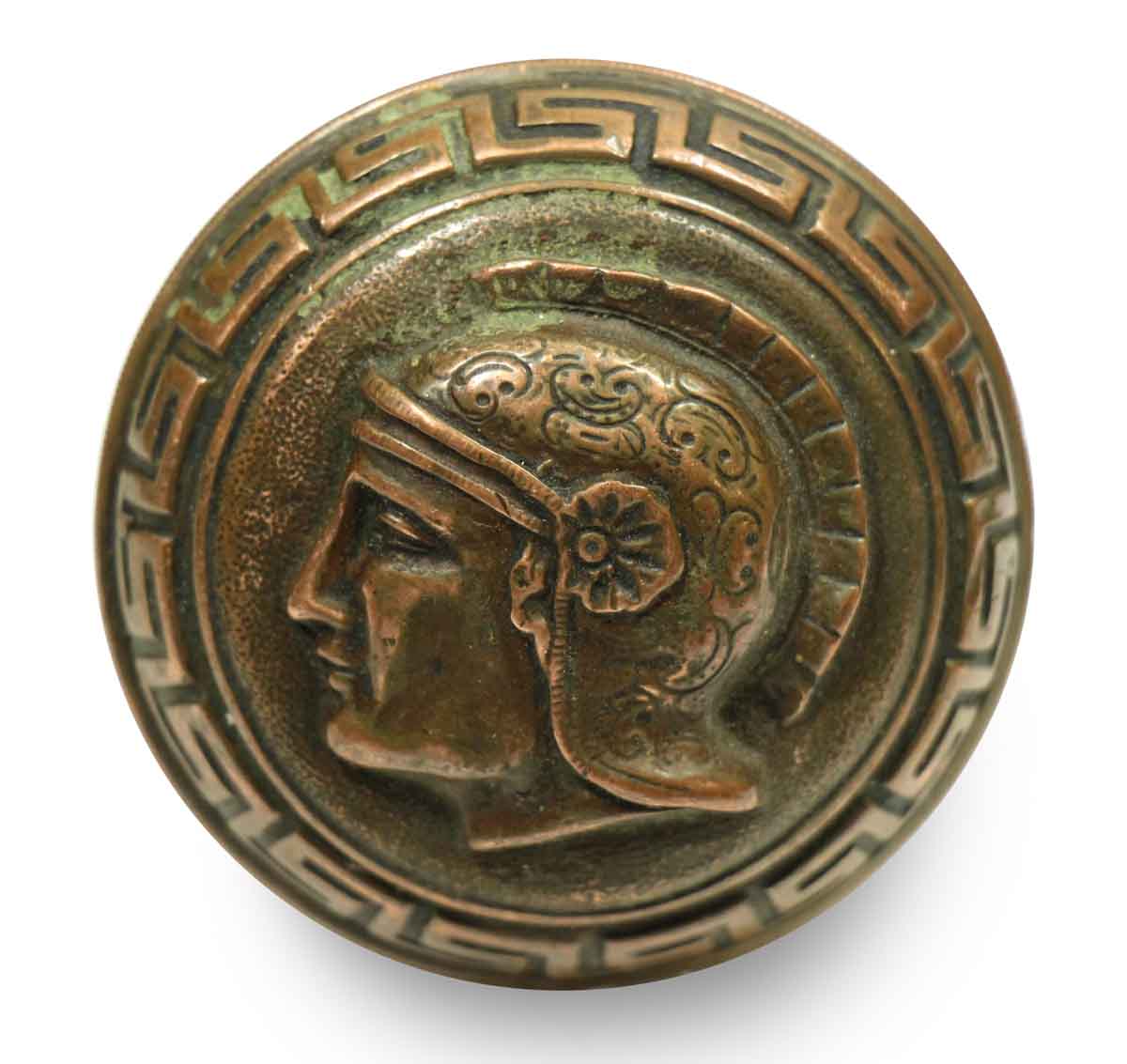 Collector’s Quality Bronze Greek Head Knob | Olde Good Things