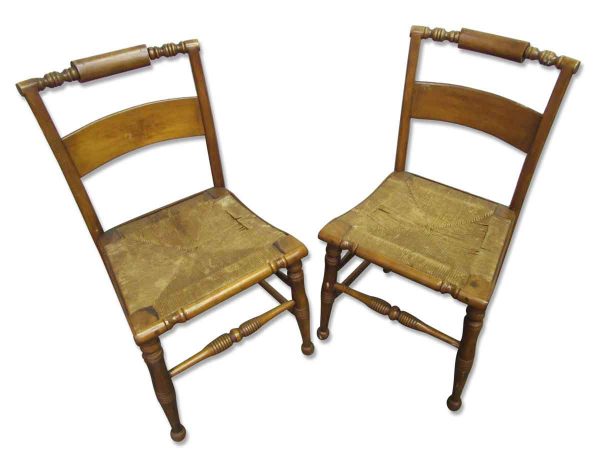 Wicker Seated Chair Set