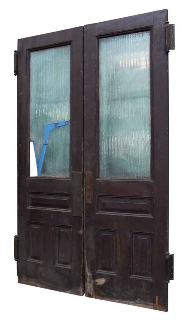 Pair of Doors with Textured Glass
