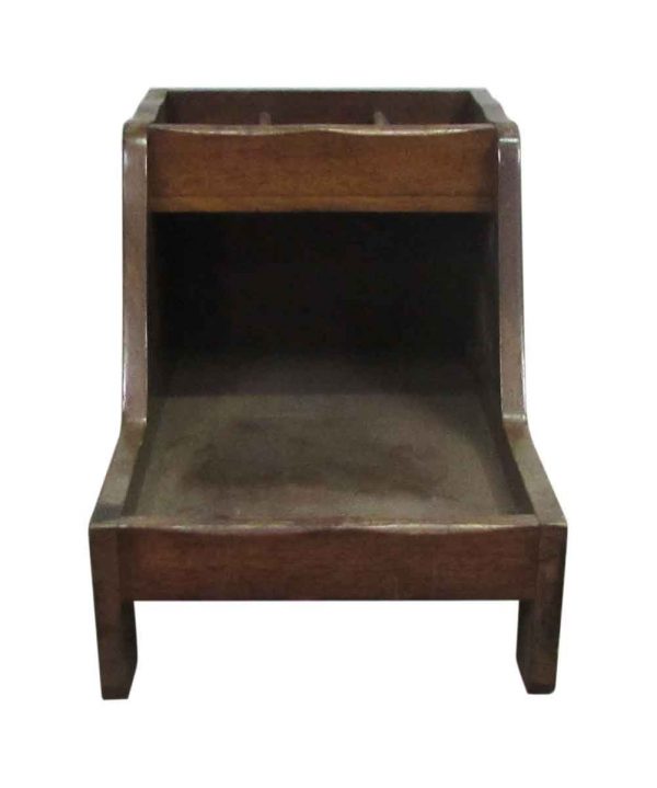 Antique Wooden Shoe Shine Stand