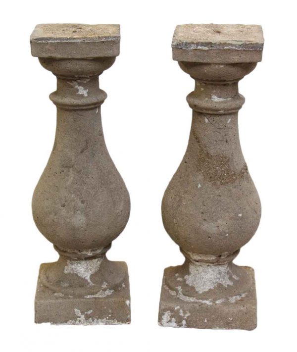 Pair of Cast Stone Balustrades