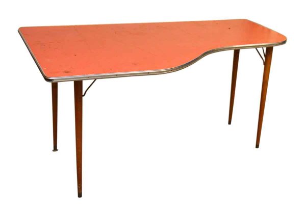 1950s Desk with Red Formica Top