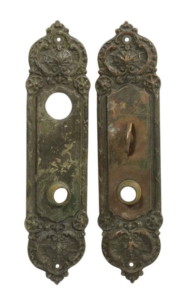 Pair of Bronze Entry Backplates