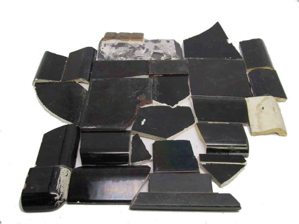 Black Mixed Broken Tiles