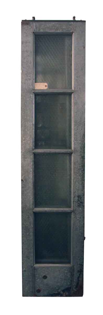 Set of Galvanized Steel Doors with Chicken Wire Glass Insets