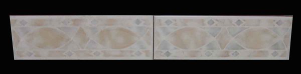 Set of Two Colorful Clay Tiles