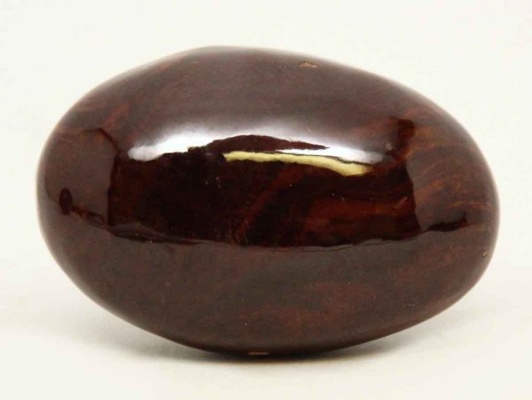 Collectors Quality Single Oval Brown Knob