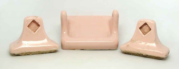 Pink Porcelain Ceramic Bathroom Set