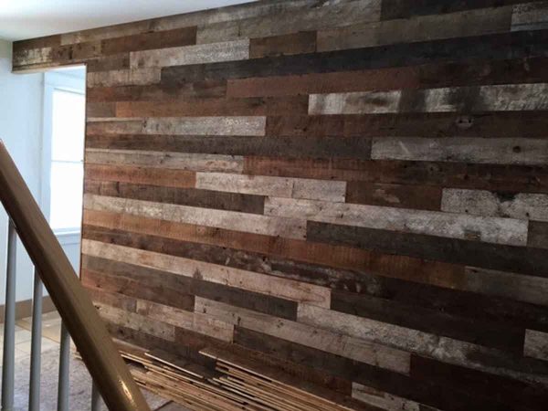 Rustic Reclaimed White Pine Skin Wall Covering
