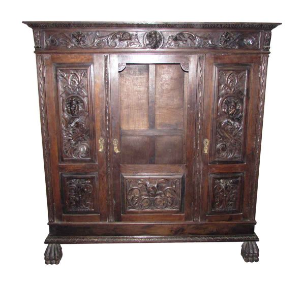 Figural Carved Cabinet