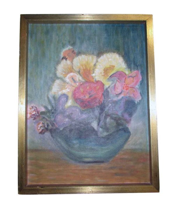 Floral Bowl Oil Painting