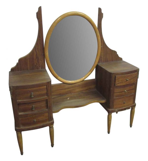 Vanity with Oval Mirror