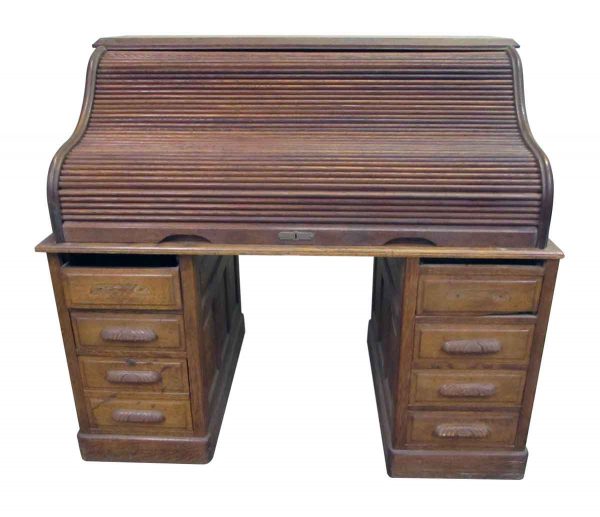 Derbey Desk with S Curve Roll Top