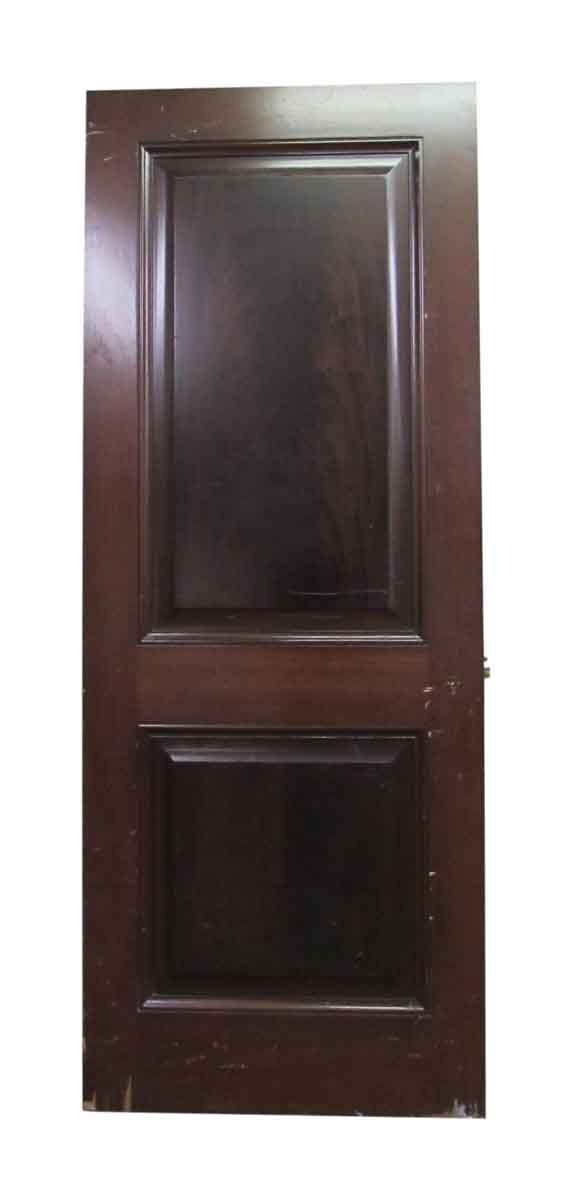 Two Panel Dark Stained Door