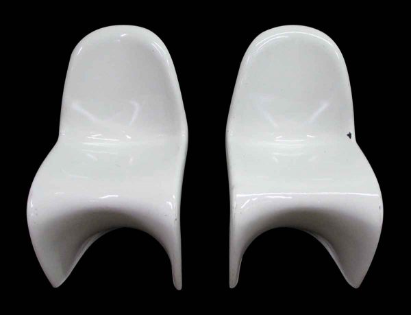 Mid Century White Chairs
