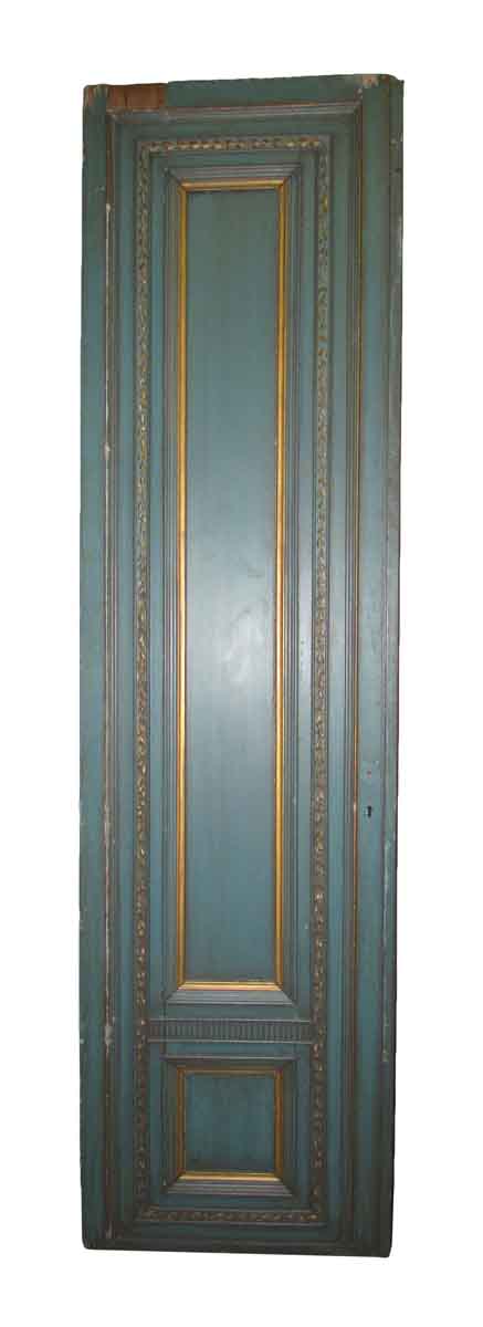 French Provincial Blue & Gold Tall Door