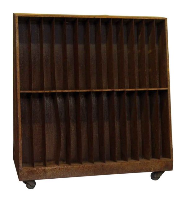 Industrial Rolling Cart with Storage Shelves