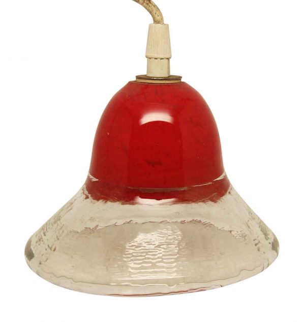 Small Red Glass Pendant Light
