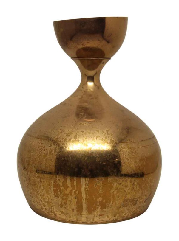 Vintage Brass Hourglass Pendant Light