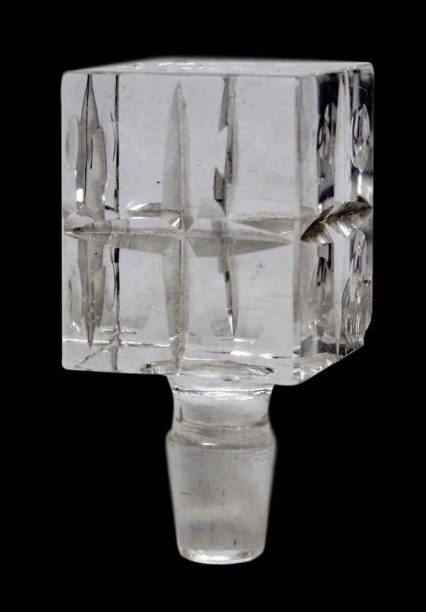 Large Square Glass Decanter Stopper