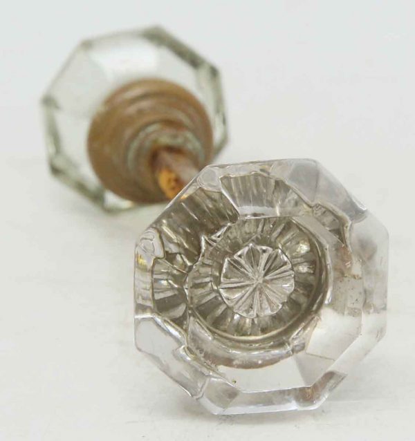 Sets of Glass Knobs with Center Star Bullet