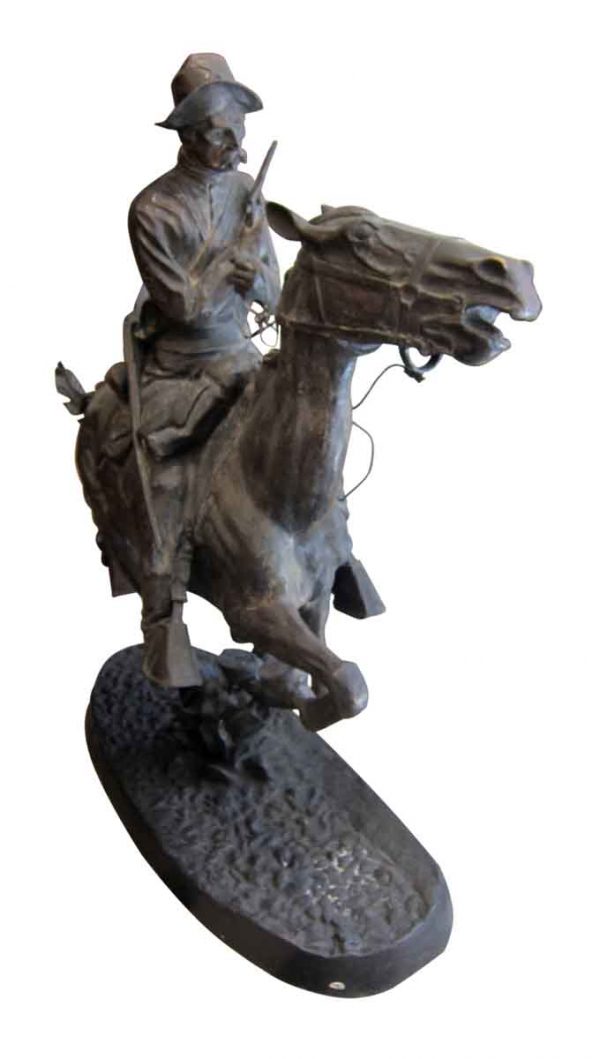 Bronze Replica of 'Trooper of the Plains' by Frederic Remington