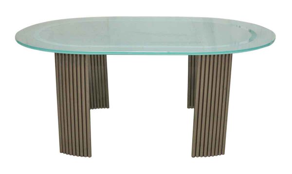 Art Deco Glass Top Dining Table