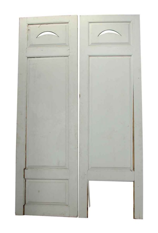 Pair of Doors with Crescent Cut Out