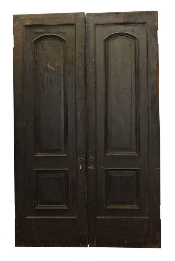 Pair of Two Arched Panel Doors