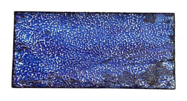 Textured Blue Tin Panel