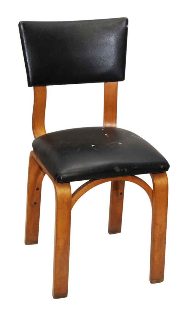 Thonet Black Chair with Light Wood Tone