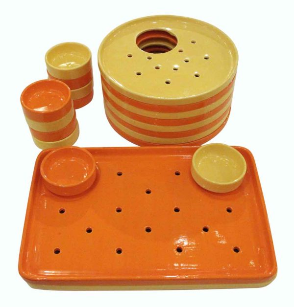 French Ceramic Vintage Serving Set