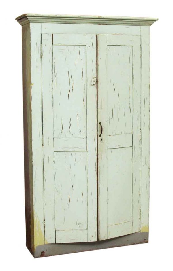 Painted Green Wood Cabinet