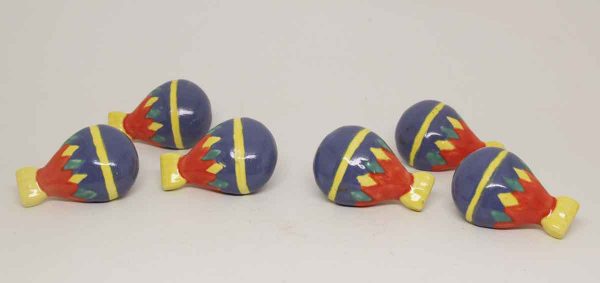 Set Ceramic Hot Air Balloons Knobs