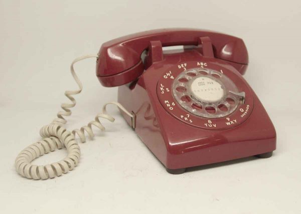 Western Electric Red Rotary Phone
