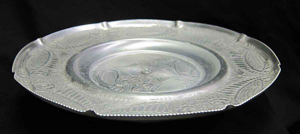 Floral Aluminum Platter