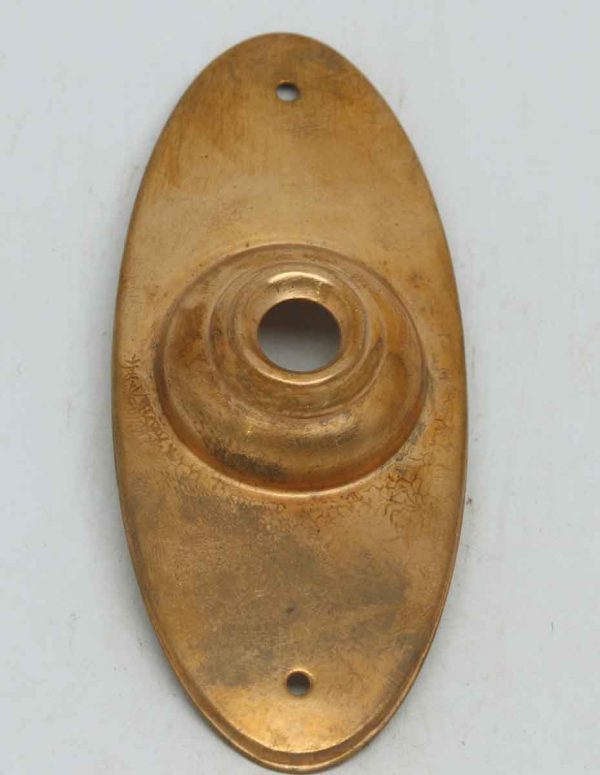 Oval Copper Washed Doorbell Plate