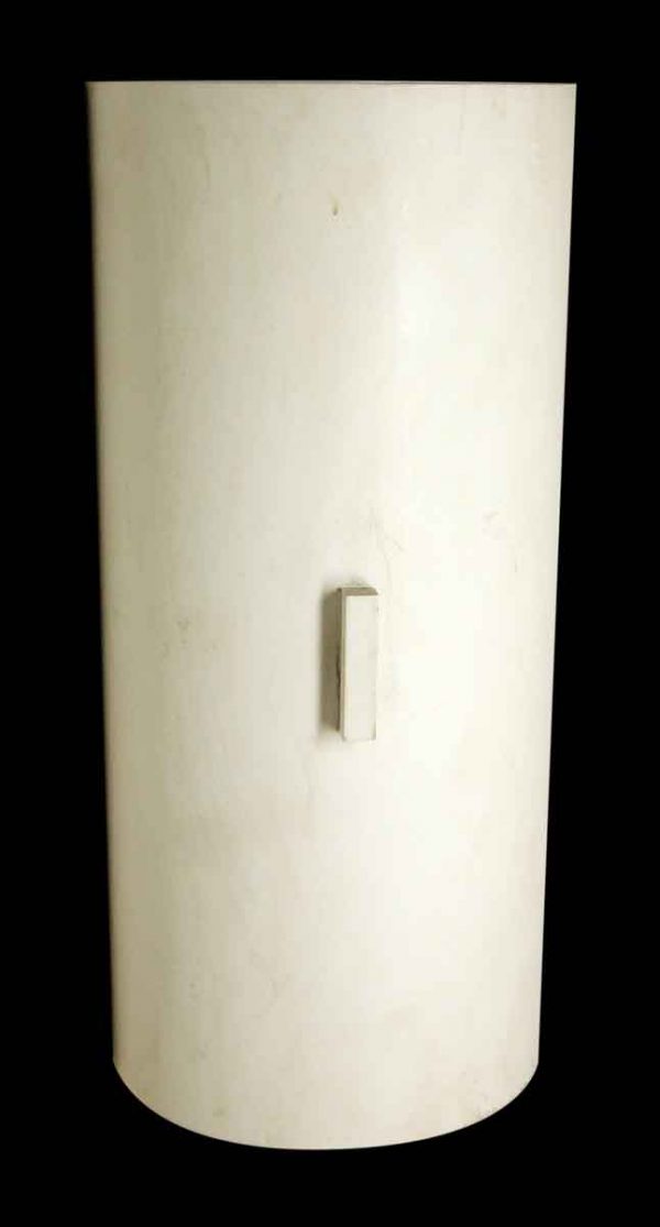 White Curved Mid Century Bathroom Wall Sconce