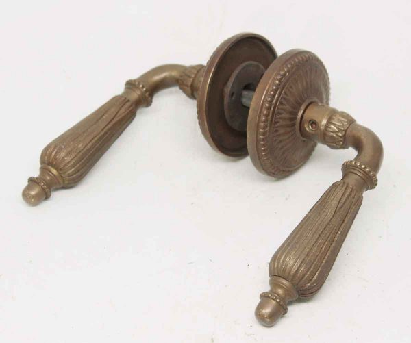 Bronze Lever Set with Ornate Rosettes