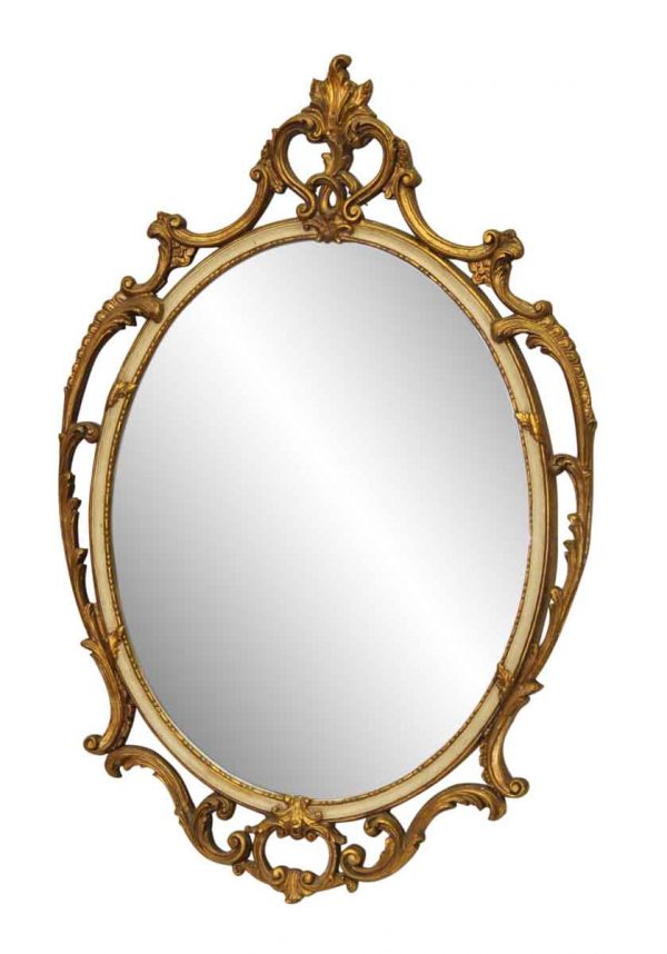 Gilded Ornate Oval Mirror