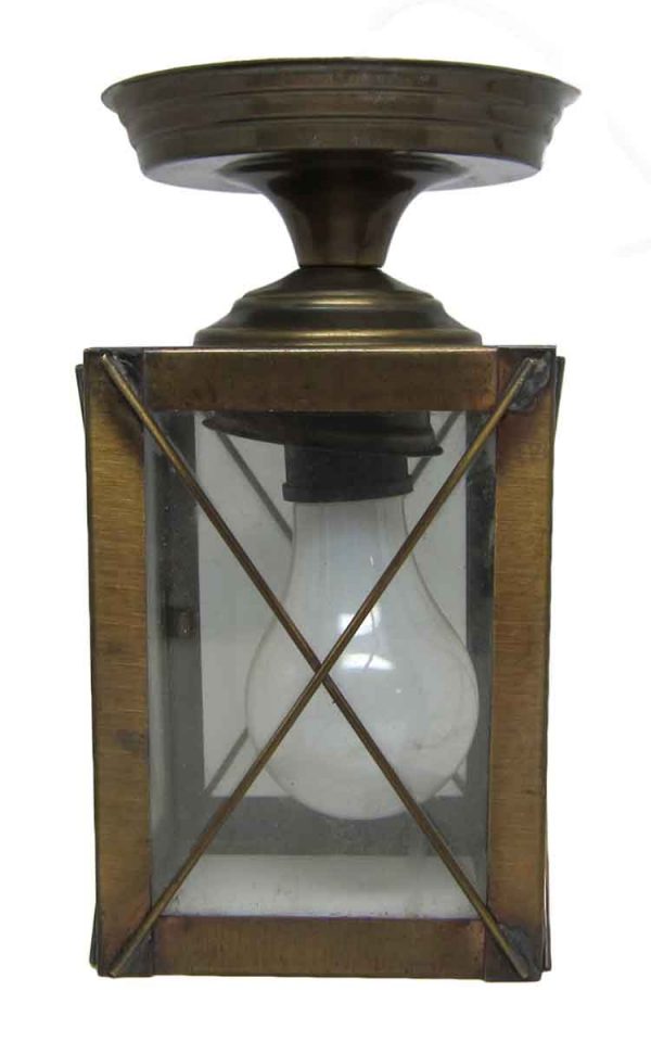 Antique Brass Ceiling Lantern